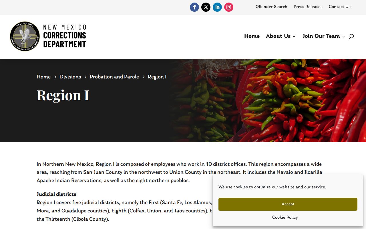 San Juan County criminal supervision records offices in Farmington